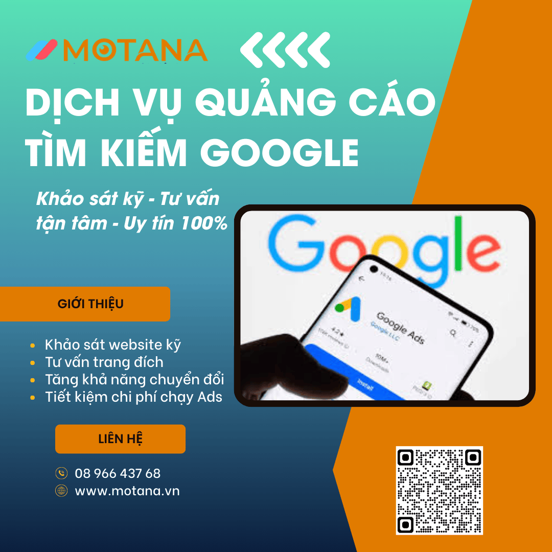 Dịch Vụ Quảng Cáo Tìm Kiếm Google Ads - Motana.vn